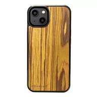 Etui i futerały do telefonów - Drewniane Etui Bewood iPhone 14 OLIWKA - miniaturka - grafika 1