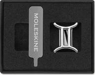 Notesy i bloczki - Przypinka na notes Moleskine zodiak bliźnięta srebrna - miniaturka - grafika 1