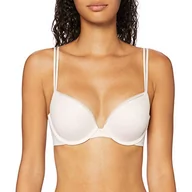 Biustonosze - Calvin Klein Push Up Plunge Biustonosz o kroju plunge Kobiety, Różowy (Nymphs Udo 2nt), 70C - miniaturka - grafika 1
