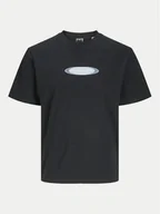 Koszulki męskie - Jack&Jones T-Shirt Pacer 12273880 Czarny Relaxed Fit - miniaturka - grafika 1