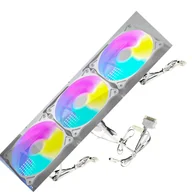 Wentylatory komputerowe - zestaw 3 x WENTYLATOR 120 x 120 mm ARGB BIAŁY SATA 3pin Podświetlany Gamingowa GEMBIRD - miniaturka - grafika 1