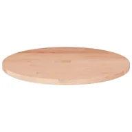 Blaty meblowe i parapety okienne - Okrągły blat do stolika, Ø30x1,5 cm, surowe drewno dębowe - miniaturka - grafika 1