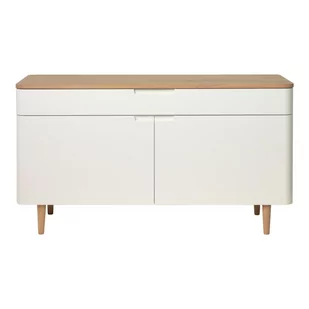Niska komoda z drewna białego dębu Unique Furniture Amalfi - Komody - miniaturka - grafika 1