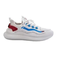 Buty sportowe męskie - Buty Sportowe Męskie HI-POLY System Big Star NN174451 Białe - miniaturka - grafika 1