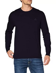 GANT sweter męski, niebieski (Evening Blue), S - Swetry męskie - miniaturka - grafika 1
