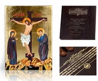 Ikony i obrazy sakralne - Ikona religijna Ukrzyżowanie Jezusa Chrystusa - miniaturka - grafika 1