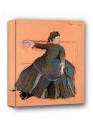 Obrazy i zdjęcia na płótnie - Woman on a Sofa, Edgar Degas - obraz na płótnie Wymiar do wyboru: 40x50 cm - miniaturka - grafika 1