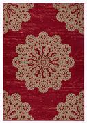 Dywany - HANSE Home Stylowy welurowy dywan Lace czerwono-brązowy | 102417 102417 - miniaturka - grafika 1