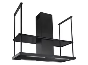 Nortberg Centropolis Elite Glass Black Matt 180 - Okapy kuchenne - miniaturka - grafika 1