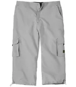 Spodnie sportowe męskie - Spodnie bojówki 3/4 Surfing Mężczyzna Atlas For Men - Kolor : Szary - Rozmiar : 5XL - miniaturka - grafika 1