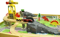Pociągi dla dzieci - Drewniana kolejna zestaw Krzyś Dino Park - miniaturka - grafika 1