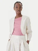 Marynarki i żakiety damskie - Rinascimento Bolerko CFC0127710003 Écru Regular Fit - miniaturka - grafika 1