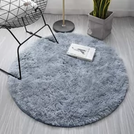 Dywany - Strado Dywan okrągły Shaggy Strado 140x140 SilverFur (Jasny Szary) DNDRS140140.LSILVER - miniaturka - grafika 1