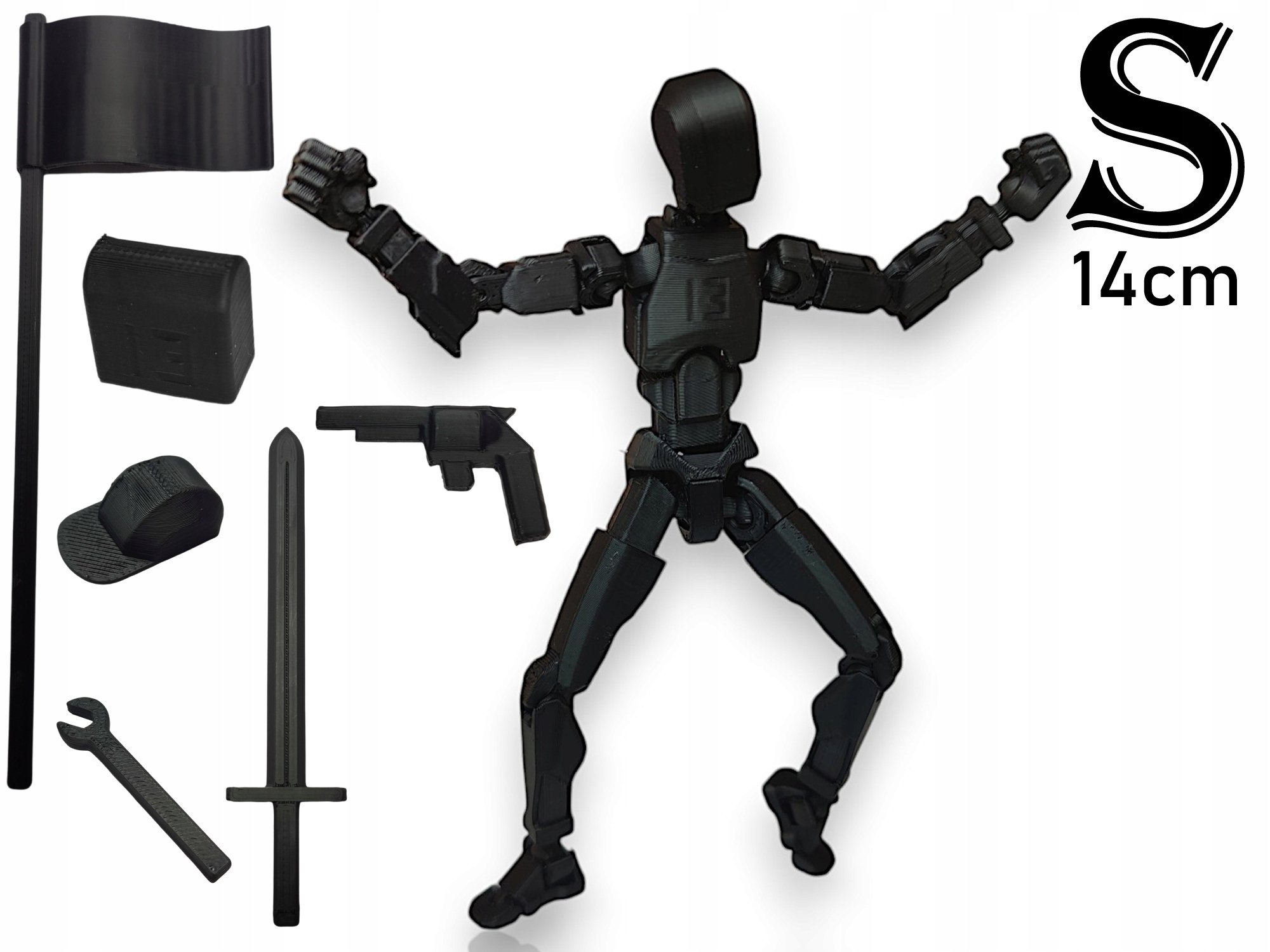 Figurka Legendy Ai Robot Manekin Dummy 13 Black Mat r. Standard 14cm