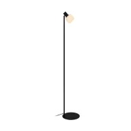 Lampy stojące - Podłogowa lampa Stem R5021009A-1F Zumaline szkło metal czarny biały - miniaturka - grafika 1