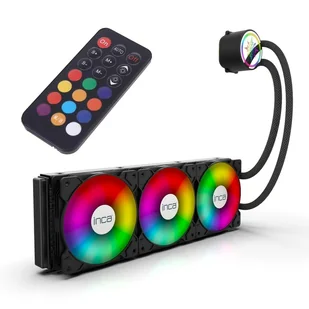 Inca ISS-03XN system chłodzenia komputerów Obudowa komputera Zestaw do chłodzenia płynami 12 cm Czarny - Tuning komputera - akcesoria - miniaturka - grafika 1