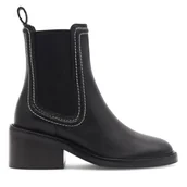 Botki damskie - Botki Gino Rossi ALBA-110382 Czarny - miniaturka - grafika 1