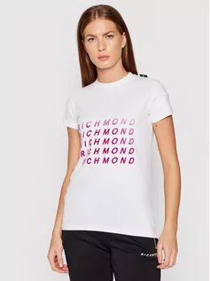 Koszulki i topy damskie - John Richmond T-Shirt Worland UWA21018TS Biały Regular Fit - grafika 1