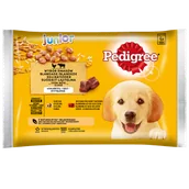 Mokra karma dla psów - Pedigree Junior Kurczak Z Ryżem / Wołowina Z Ryżem 4X100G - miniaturka - grafika 1