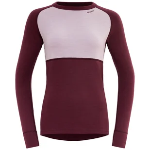 Damska koszulka Devold Expedition Merino Silk Shirt Wmn Rozmiar: L / Kolor: czerwnoy/różowy - Koszulki sportowe damskie - miniaturka - grafika 1