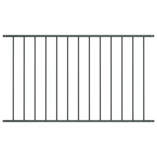 vidaxl Panel ogrodzeniowy, kryta proszkowo stal, 1,7x1,25 m, antracyt - Ogrodzenia - miniaturka - grafika 2