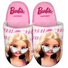 MATTEL KAPCIE DZIECIĘCE BARBIE Z NADRUKIEM RÓŻOWE 30 J6A