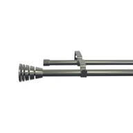 Karnisze - Karnisz teleskopowy podwójny Aspyral 160-300 cm nikiel 16/19 mm Inspire - miniaturka - grafika 1