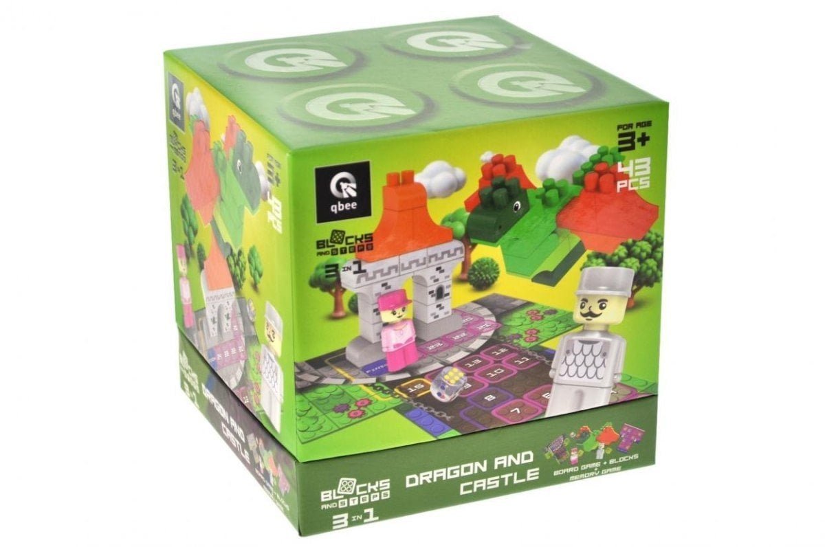 Klocki konstrukcyjne Block&Steps Smok i zamek