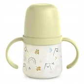 Butelki dla niemowląt - Kubek treningowy butelka dla niemowląt +6m Green Bear – Suavinex 150ml - miniaturka - grafika 1