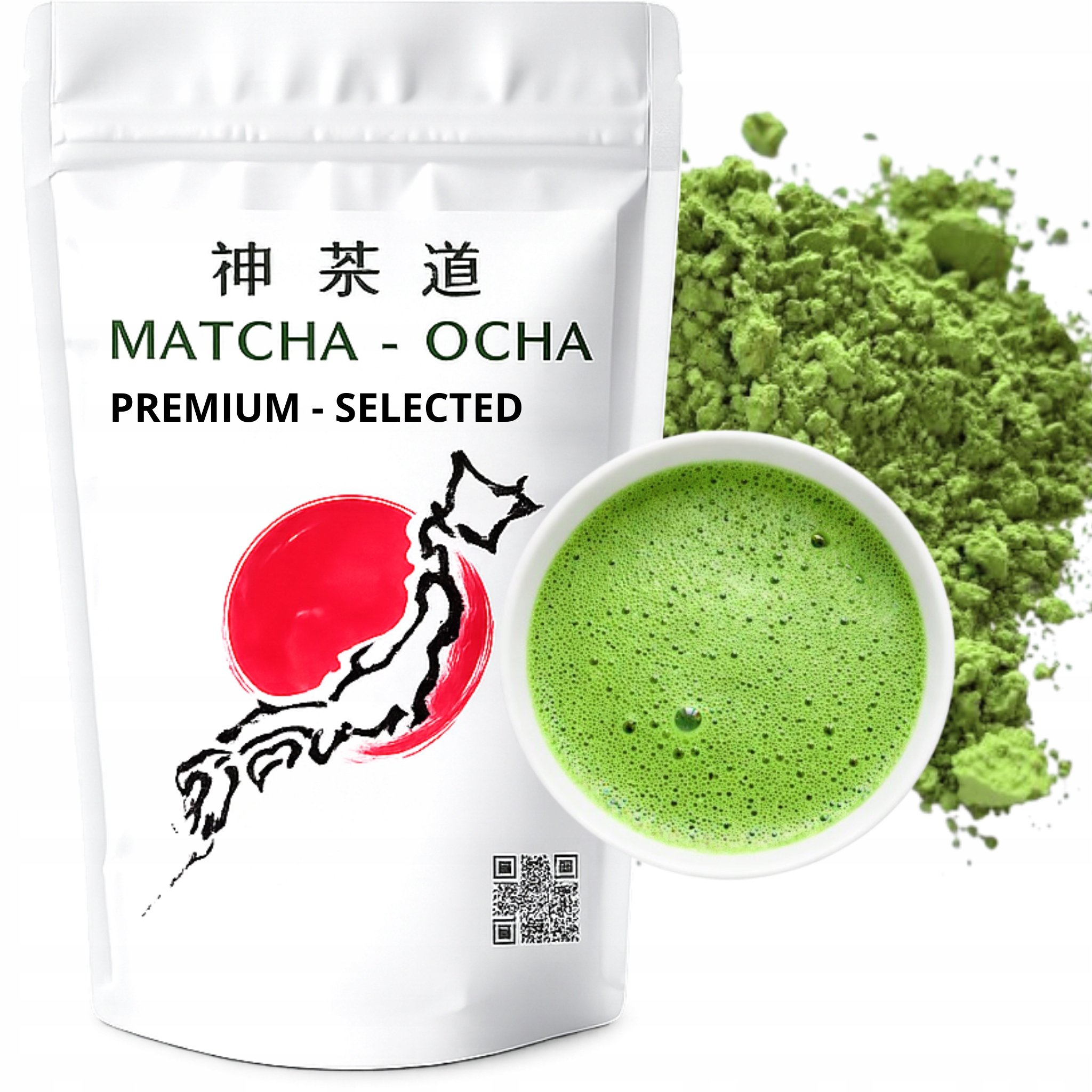 1+1 Matcha Premium Japońska Shizuoka 200g set