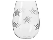 Szklanki - Szklanki Star 500 ml 6 sztuk Krosno srebrne gwiazdki - miniaturka - grafika 1