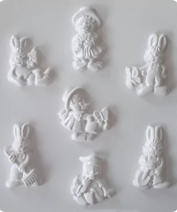 Forma do odlewów gipsu, motywy wielkanocne, 6 elementów - Wielkanoc - miniaturka - grafika 1