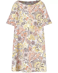 GERRY WEBER Edition Sukienka damska, Ecru/biały/czerwony/pomarańczowy nadruk, 48 - Sukienki - miniaturka - grafika 1