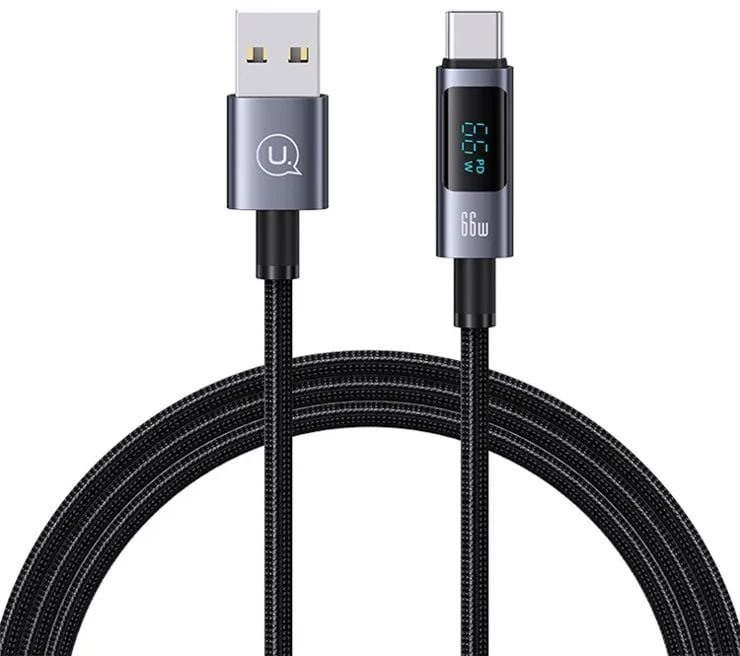 Kabel USAMS Sufeng Series US-SJ673 66W 6A Fast Charging USB-C do USB-A 1.2m tarnish