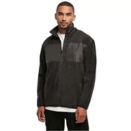 Kurtki męskie - Urban Classics Kurtka z mikropolaru, luźna męska kurtka z polaru o kroju oversized fit, dostępna w wielu kolorach, rozmiarach S-5XL, czarny, XL - miniaturka - grafika 1