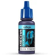 Kolejki i akcesoria - Vallejo Farba akrylowa Mecha Color - Titan Blue / 17ml Vallejo 69013 - miniaturka - grafika 1