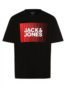 Jack & Jones - T-shirt męski  JJECorp, czarny - Koszulki męskie - miniaturka - grafika 1