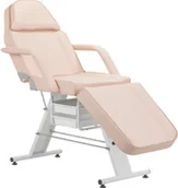 Fotele kosmetyczne - Fotel kosmetyczny basic 202 z kuwetami różowy - miniaturka - grafika 1