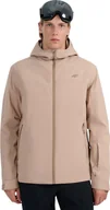 Kurtki narciarskie - Kurtka narciarska męska 4F M0787 beżowa 4FWAW25TTJAM0787 83S L - miniaturka - grafika 1