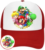 Czapki i chusty sportowe męskie - CZAPKA Z DASZKIEM SUPER MARIO BROS DLA DZIECI LATO CZERWONA BEJSBOLÓWKA - miniaturka - grafika 1