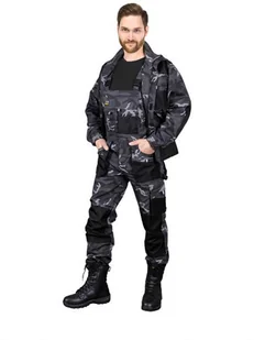 Spodnie ochronne ogrodniczki moro/czarne roz. 58 - Odzież robocza - miniaturka - grafika 1