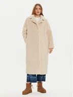 Płaszcze damskie - Guess Futro New Alina W3BL86 WF2C2 Beżowy Regular Fit - miniaturka - grafika 1