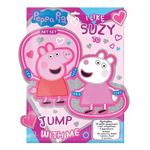 Kolorowanka z naklejkami Peppa - kolorowanka - Książki edukacyjne - miniaturka - grafika 1