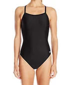 Stroje kąpielowe dla dziewczynek - Speedo Damski strój kąpielowy jednoczęściowy Powerflex Flyback jednolite kolory drużynowe dla dorosłych jednoczęściowy strój kąpielowy - miniaturka - grafika 1