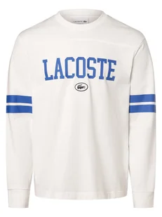 Lacoste Męska koszula z długim rękawem Mężczyźni Bawełna biały nadruk, 4 - Koszule męskie - miniaturka - grafika 1