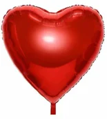 Balony i akcesoria - Balon Foliowy Serce Czrwone 36" (90cm.) - miniaturka - grafika 1