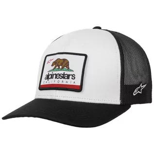 Czapki i chusty sportowe męskie - Czapka Trucker Cali by alpinestars, biały, One Size - grafika 1