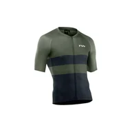Koszulki rowerowe - Koszulka rowerowa NORTHWAVE BLADE AIR Jersey zielono czarna - miniaturka - grafika 1