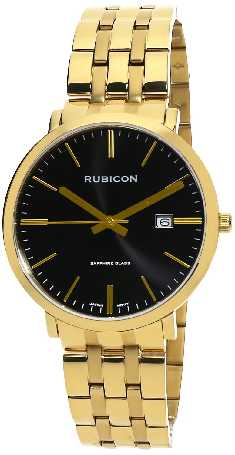 Zegarek Rubicon RBN191 RNDF20 złoty czarny