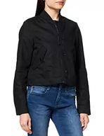 Kurtki damskie - G-STAR RAW Damska kurtka bomberka ze ściągaczami, Czarny (Pitch Black C526-a810), XL - miniaturka - grafika 1